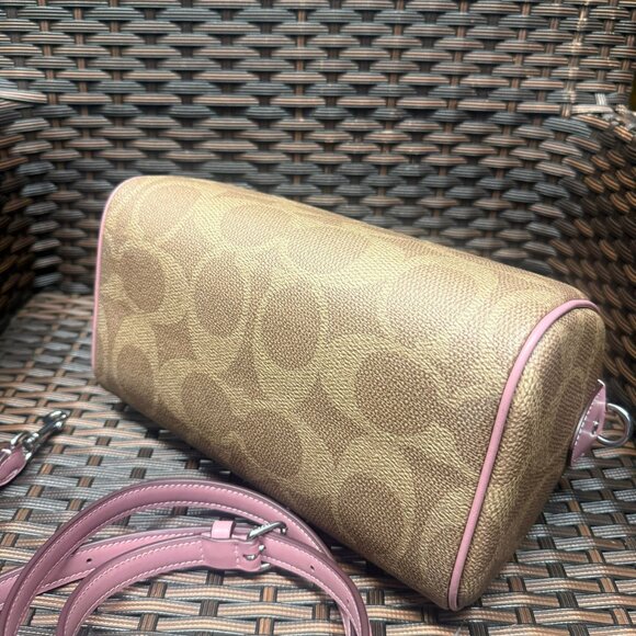 coach Rowan Satchel Bag In Maxi Signature Canvas ccd76 - Picture 4 of 7